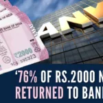 Most of the Rs.2000 notes have returned through deposits, says RBI