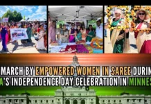 Empowered Women in Saree added a festive and colorful flavor to the IndiaFest and celebration of India’s Independence Day in Minnesota
