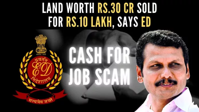 The primary accused in 'cash-for-job scam' case is, V Senthil Balaji, who served as the transport minister during 2011-15