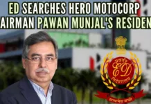 ED carried out searches at his residence and several other locations of Hero Motocorp Executive Chairman Pawan Munjal