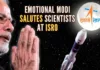 It is rare that the scientists are celebrated but Modi celebrated and saluted them like never before