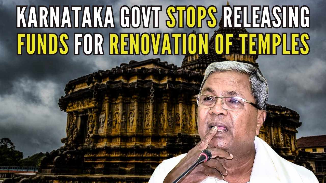 Karnataka govt stops releasing funds for renovation of temples
