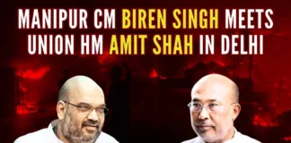 Manipur CM apprised Amit Shah of the current situation and also discussed a wide range of issues pertaining to the strife-torn state