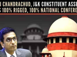It’s a matter of great satisfaction that CJ Chandrachud has told Kapil Sibal and ilk that the “Constituent Assembly cannot have an indefinite life”
