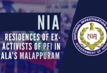 residences of ex-activists of PFI in Kerala’s Malappuram