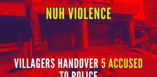 The five accused involved in Nuh violence were handed over to the police by the villagers late on Sunday night