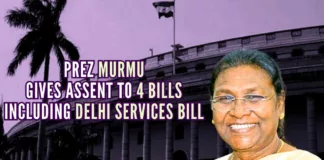 President Droupadi Murmu gave assent to four bills passed during the stormy monsoon session of the parliament