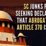 5-judge Constitution Bench is hearing a clutch of petitions challenging the 2019 Presidential Order taking away the special status of J&K