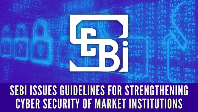 Market infrastructure institutions need to have a robust cyber security framework to perform systemically critical functions relating to trading, clearing and settlement in securities market