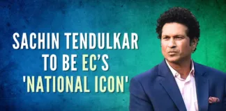 Election Commission of India has appointed Sachin Tendulkar "National Icon" as a part of its campaign aimed at raising awareness among voters