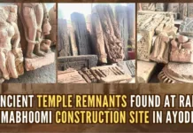 Photographs of the objects discovered during excavation during the temple's construction have been revealed for the first time, including more than a dozen statues, pillars, stones, etc