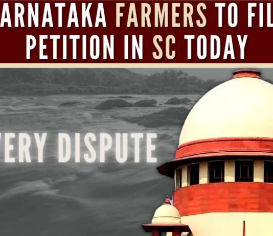 The crisis situation regarding the Cauvery valley in Karnataka would be presented before the court