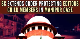 SC extends order protecting Editors Guild members from coercive action by Manipur Police till Sept 15