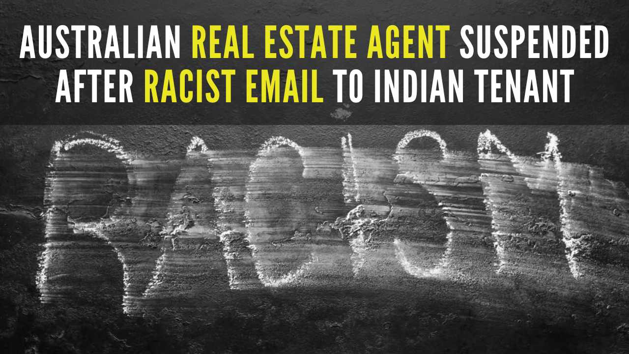 The massive influx of Indian people will not turn our beautiful country into the filth that is India said the Australian real estate agent