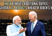 The decision to remove these duties on American products was taken through a Finance Ministry notification dated September 5