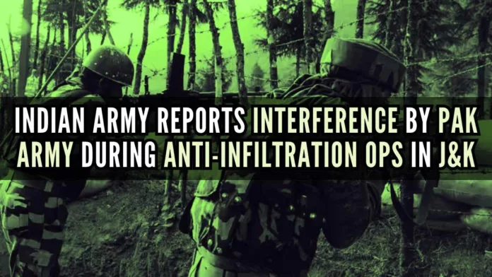 Indian Army foiled an infiltration bid on LOC after engaging infiltrating terrorists in a sustained gunfight in which three terrorists were killed