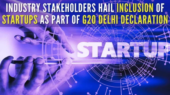 India’s one of the most significant recommendations is that every G20 nation should invest 1 percent of their GDP into startups by 2030