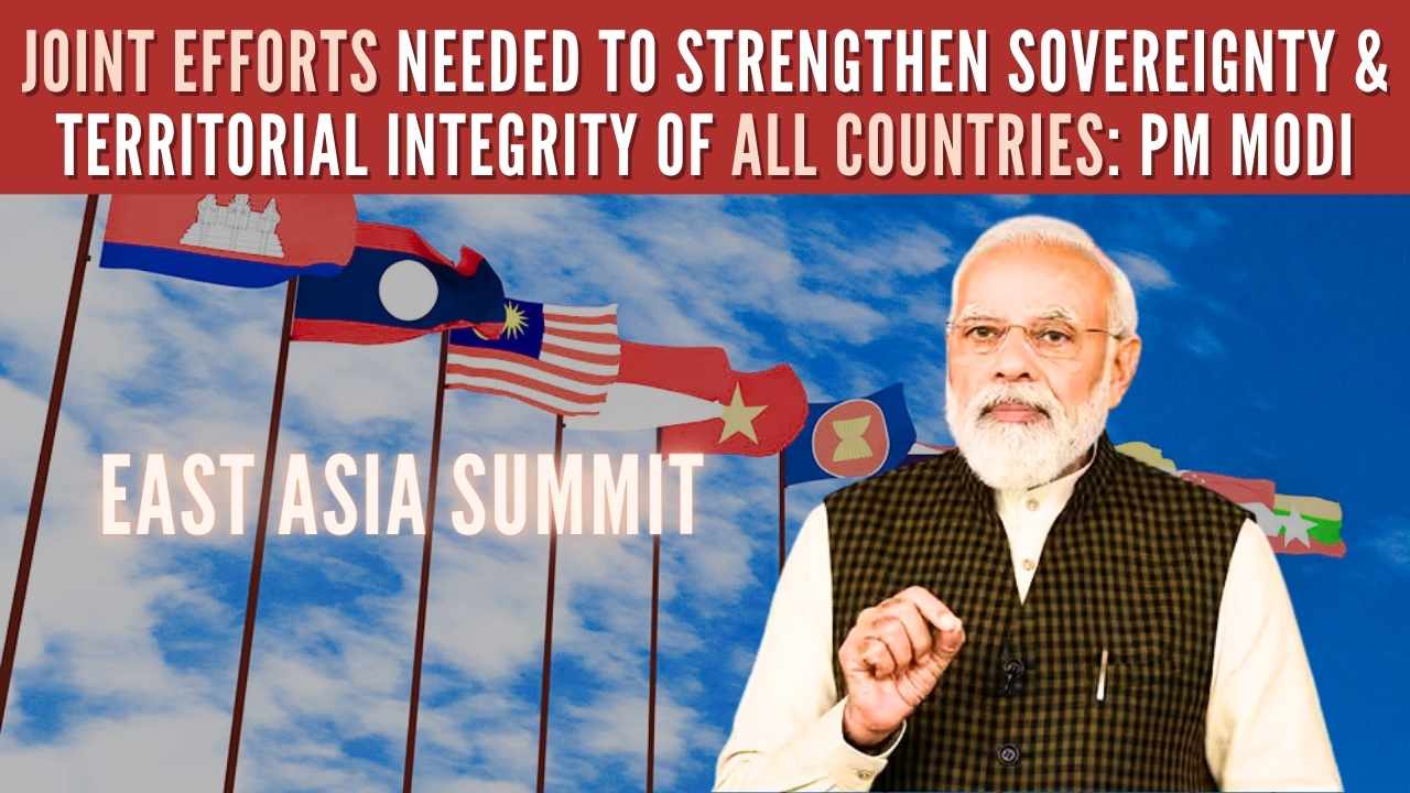 In an address at the East Asia Summit, Modi also said that India believes that the Code of Conduct for the South China Sea should be effective and compliant with the UNCLOS