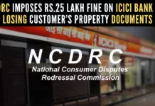 ICICI bank was directed to pay Rs.25 lakh as compensation for service deficiency, along with Rs.50,000 as litigation costs