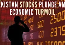 The benchmark index tanked over 2 percent amid fears over the worsening economic condition of Pakistan