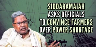 Siddaramaiah asks officials to convince the farmers about the power crisis situation