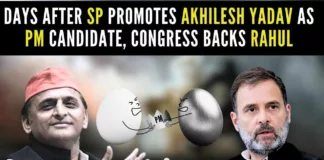 After SP put up a hoarding promoting Akhilesh Yadav as prime ministerial candidate, Congress put up Rahul Gandhi's