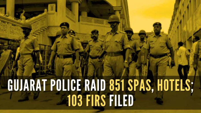 The large-scale operation, initiated on October 18, resulted in 103 FIRs filed against 152 individuals, leading to the arrest of 105 suspects