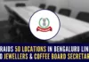 Raids were taking place at the offices and residences of jewellers, and also at the premises linked to M Chandrashekar, Secretary, Coffee Board