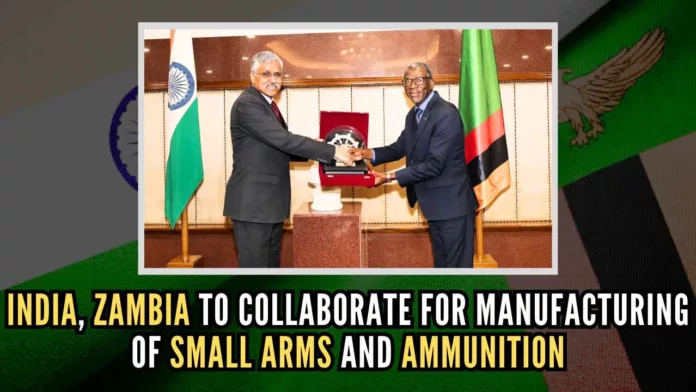 India, Zambia underlined the historic and longstanding relationship between the two countries and looked forward to deepening the bilateral defence ties