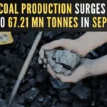 Coal dispatch witnessed a rise in September 2023, reaching 70.33 mn tonnes, against 61.10 mn tonnes recorded during corresponding period of last year