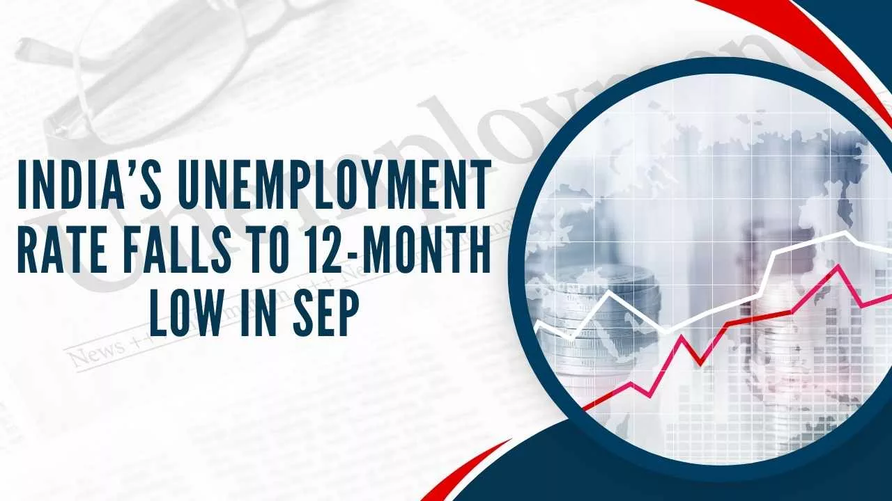 The overall unemployment rate declined to 7.09 percent in September down from 8.10 percent in August