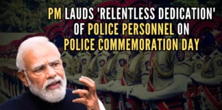 PM Modi paid tributes to police personnel on Police Commemoration Day today