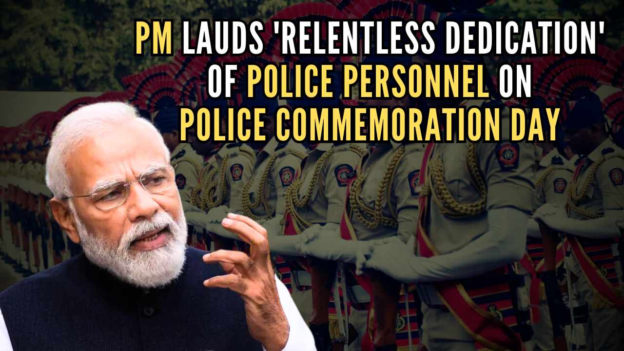 PM Modi paid tributes to police personnel on Police Commemoration Day today