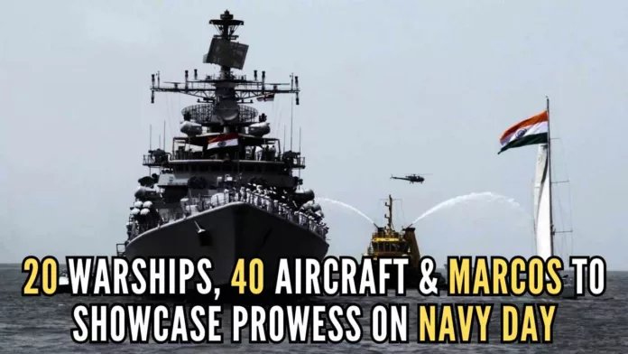 The event will witness participation of 20 warships along with 40 aircraft comprising Mig 29K and LCA Navy as major attractions