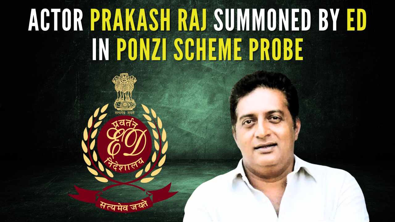 ED Summons Actor Prakash Raj in Ponzi Scheme Case