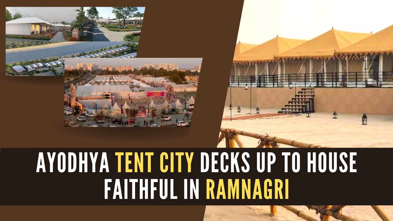 Ayodhya Decks Up with Tent City for Consecration Ceremony of Ram Lalla ...