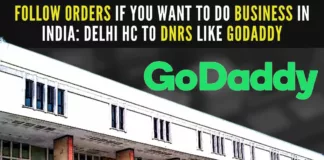 The High Court made GoDaddy and the Ministry of Home Affairs parties to the proceedings and listed the matter for further hearing on January 9