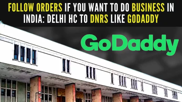 The High Court made GoDaddy and the Ministry of Home Affairs parties to the proceedings and listed the matter for further hearing on January 9