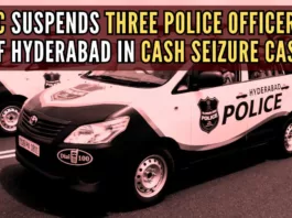 EC suspends three police officers of Hyderabad in cash seizure case