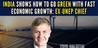India showcases that you can go green and provide fast economic growth at the same time says Ex-UNEP chief