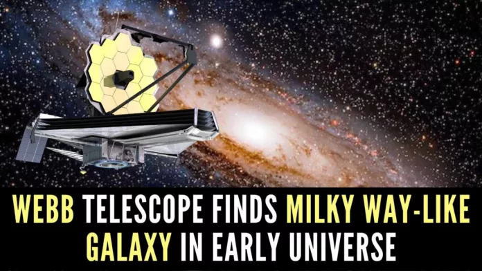 James Webb Space Telescope have discovered the most distant barred spiral galaxy similar to the Milky Way