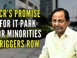 Addressing an election rally, KCR had promised that an exclusive IT Park for minority youths will come up at Pahadi Shareef