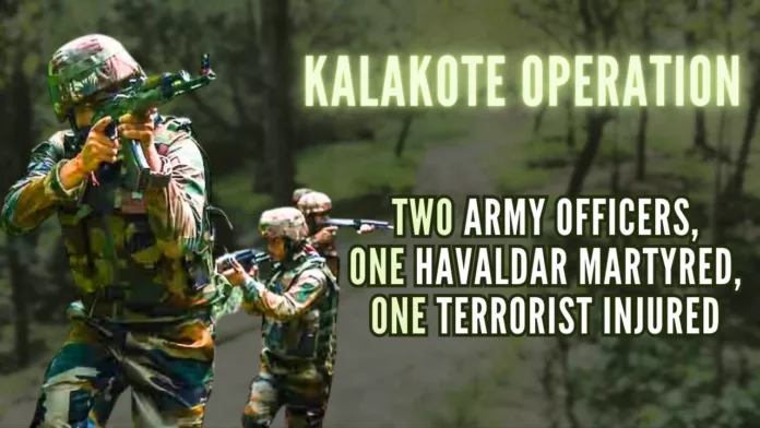 The operation was launched in the area based on reports about the presence of terrorists