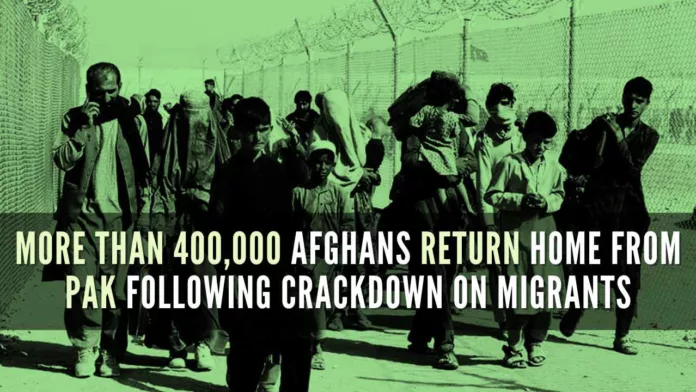 Pak authorities announced a nationwide crackdown on Afghans living in country on Oct 31, ordering them to leave the country or be arrested if they didn't have proper documents