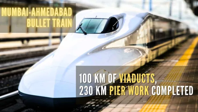Foundation stone for Mumbai-Ahmedabad High Speed Rail Project was laid in September 2017 by PM Modi and his then Japanese counterpart Shinzo Abe