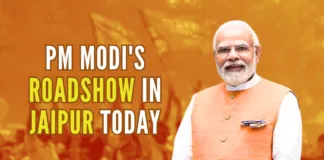 PM Modi's road show will start from Sanganeri Gate Hanuman Temple where several lives were lost in a series of bomb blasts on May 13, 2008