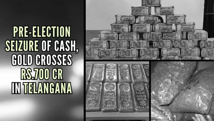 Since the model code of conduct came into force, the authorities have seized various other items worth Rs.83 crore reportedly meant for distribution among voters as freebies