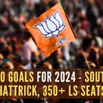 The BJP aims to form a government at the Centre with absolute majority for the third time by winning the 2024 LS elections