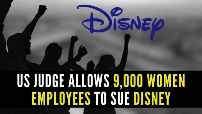 The lawsuit includes female Disney employees who worked for the company in California since 2015 in a non-union position below the level of vice president, reports Variety