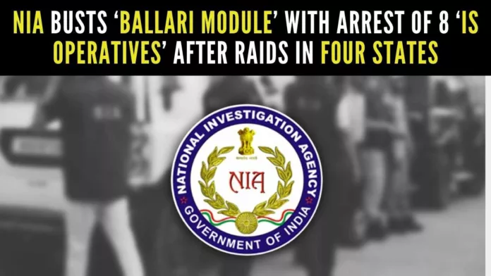 NIA said that arrested operatives were working as part of the “Ballari module” and were planning to use explosive raw materials for fabrication of IEDs to carry out blasts under the leadership of Minaz